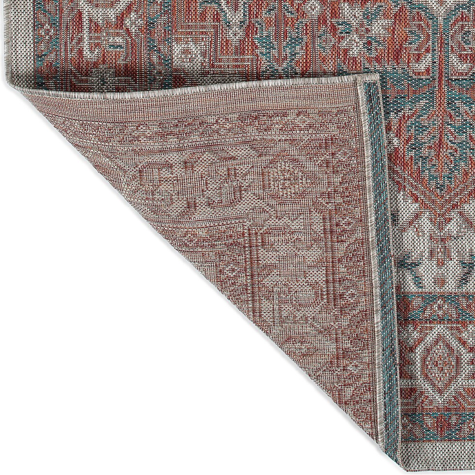 evora red outdoor area rug   