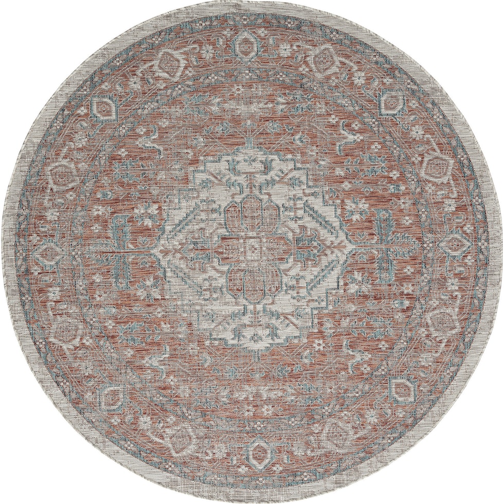 evora red outdoor area rug   