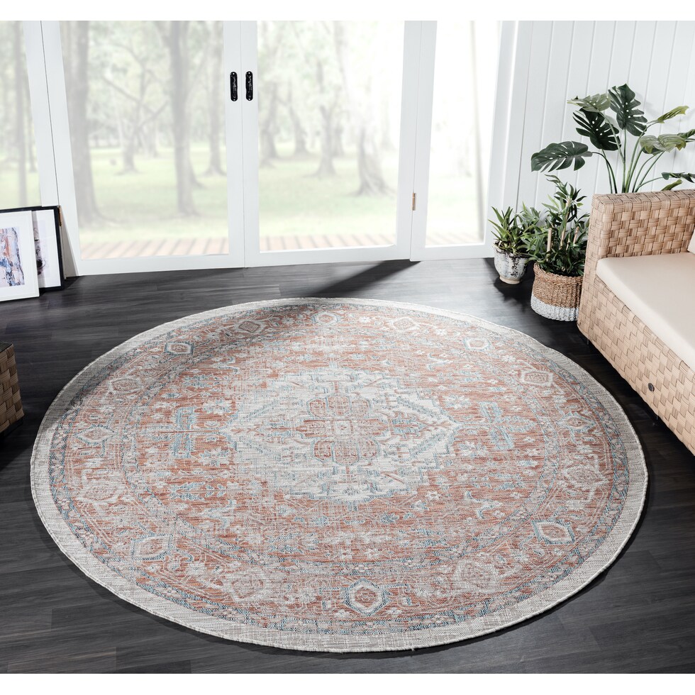 evora red outdoor area rug   