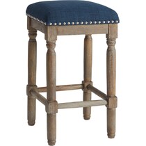 ezio blue counter height stool   