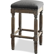 ezio gray bar stool   