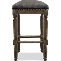 ezio gray bar stool   
