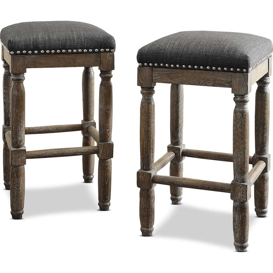 ezio gray bar stool   