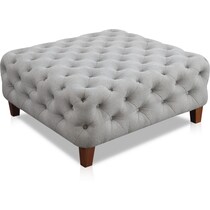 ezra gray ottoman   