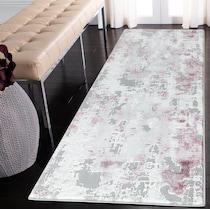ezra gray pink area rug  x    