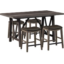 fairfield gray  pc counter height dining room   