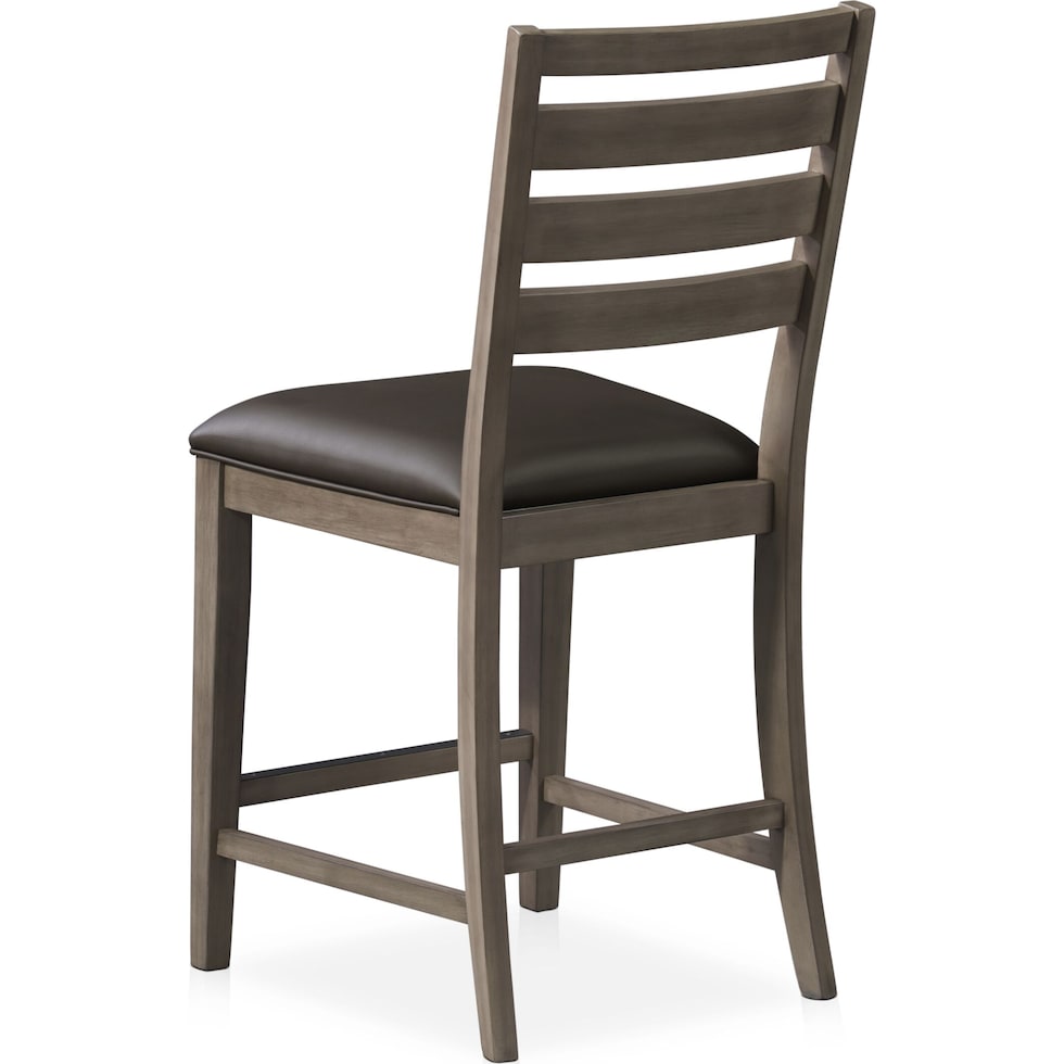 fairfield gray counter height stool   