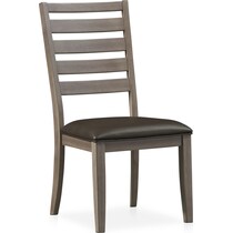fairfield gray dining chair   