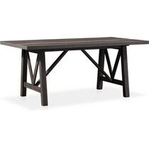 fairfield gray dining table   