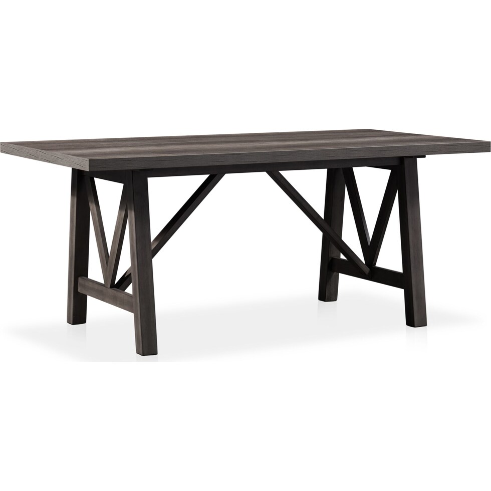 fairfield gray dining table   