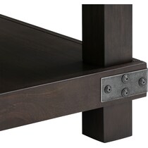 fairmont dark brown chairside table   
