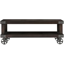 fairmont dark brown coffee table   