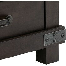 fairmont dark brown end table   