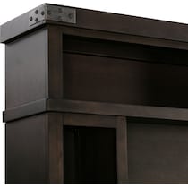 fairmont dark brown entertainment wall unit   