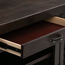 fairmont dark brown entertainment wall unit   