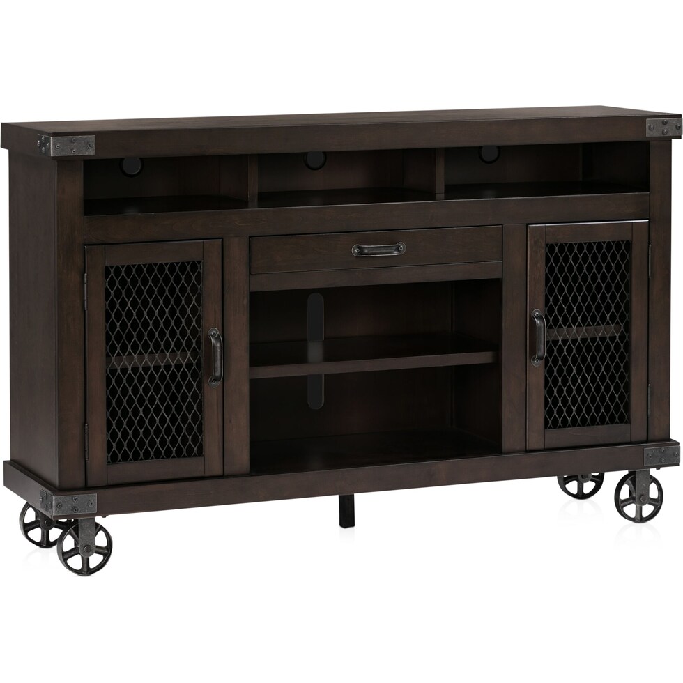 fairmont dark brown tv stand   