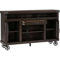 fairmont dark brown tv stand   