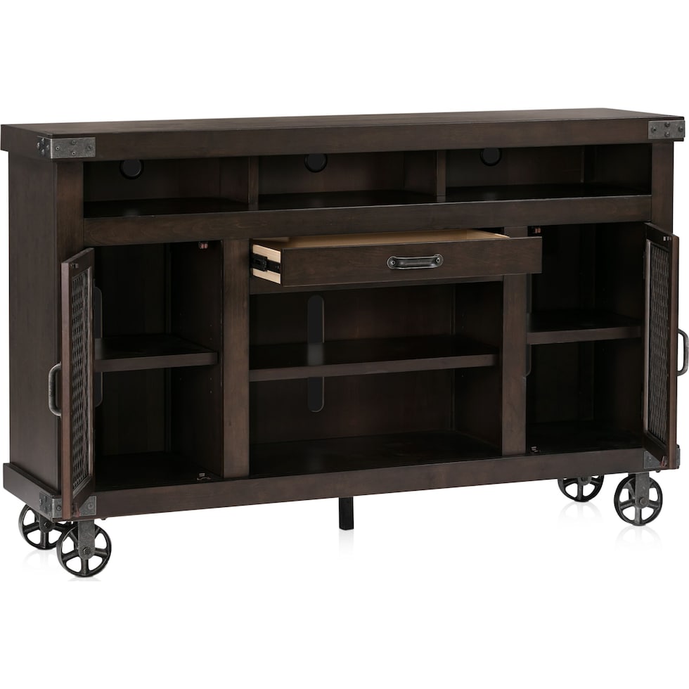 fairmont dark brown tv stand   