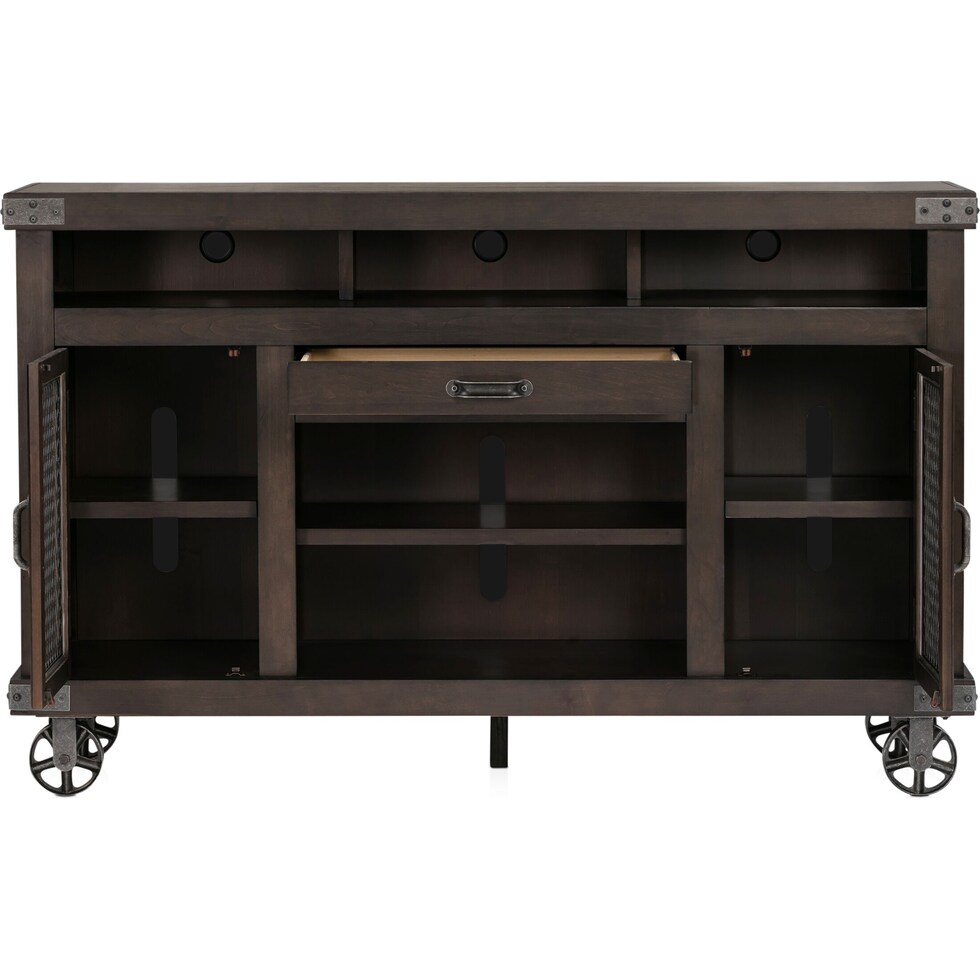 fairmont dark brown tv stand   