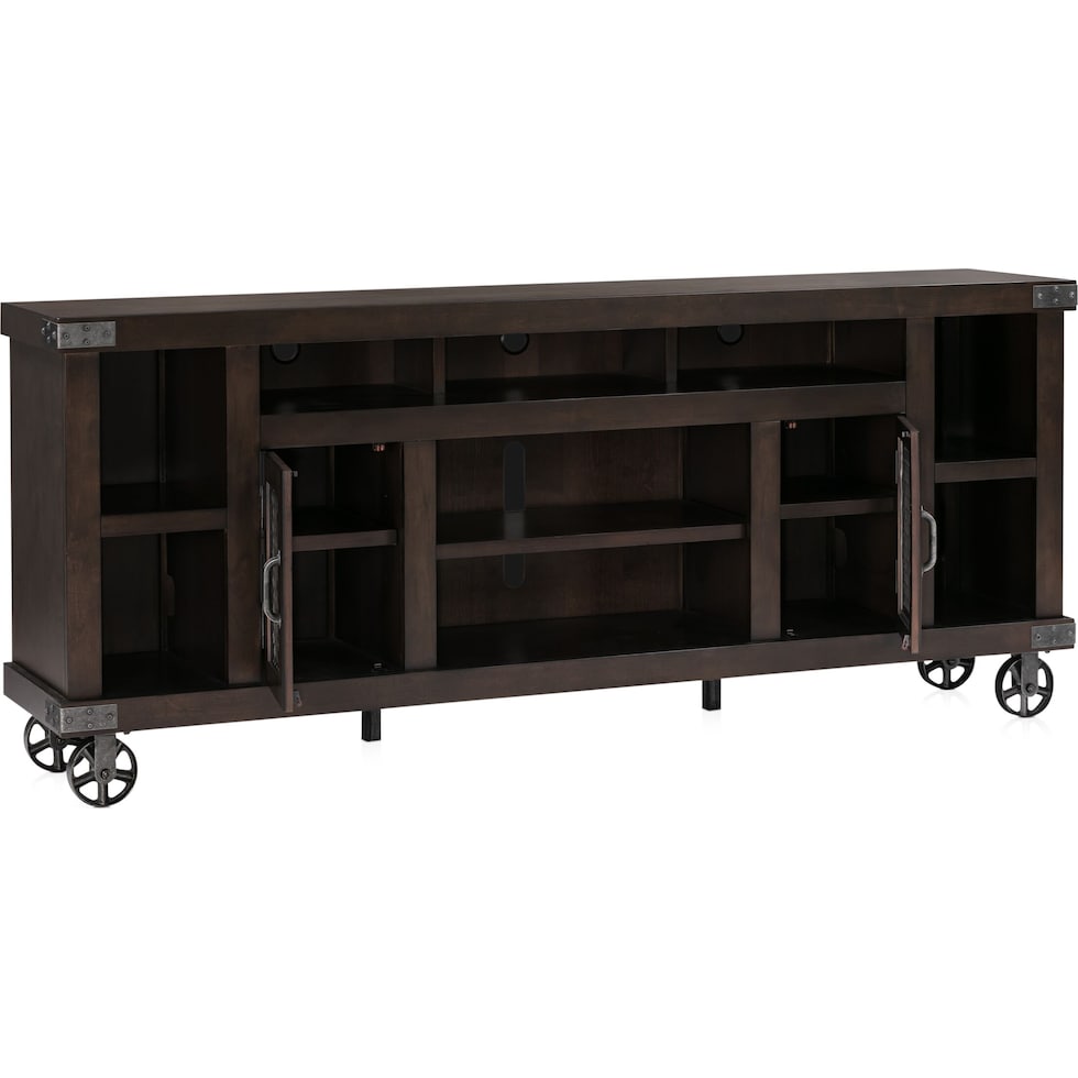 fairmont dark brown tv stand   