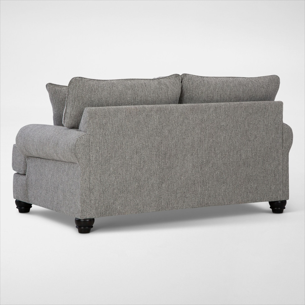 fall river gray loveseat   