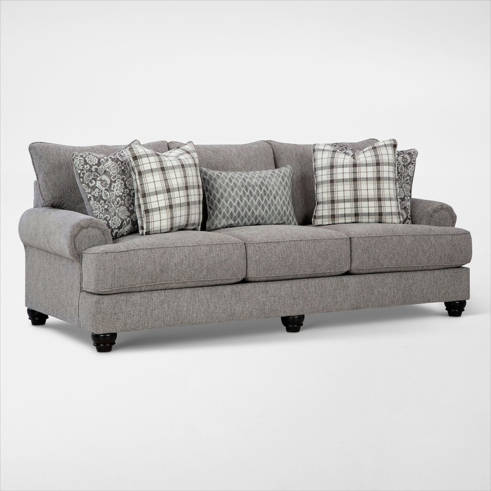 fall river gray sofa   