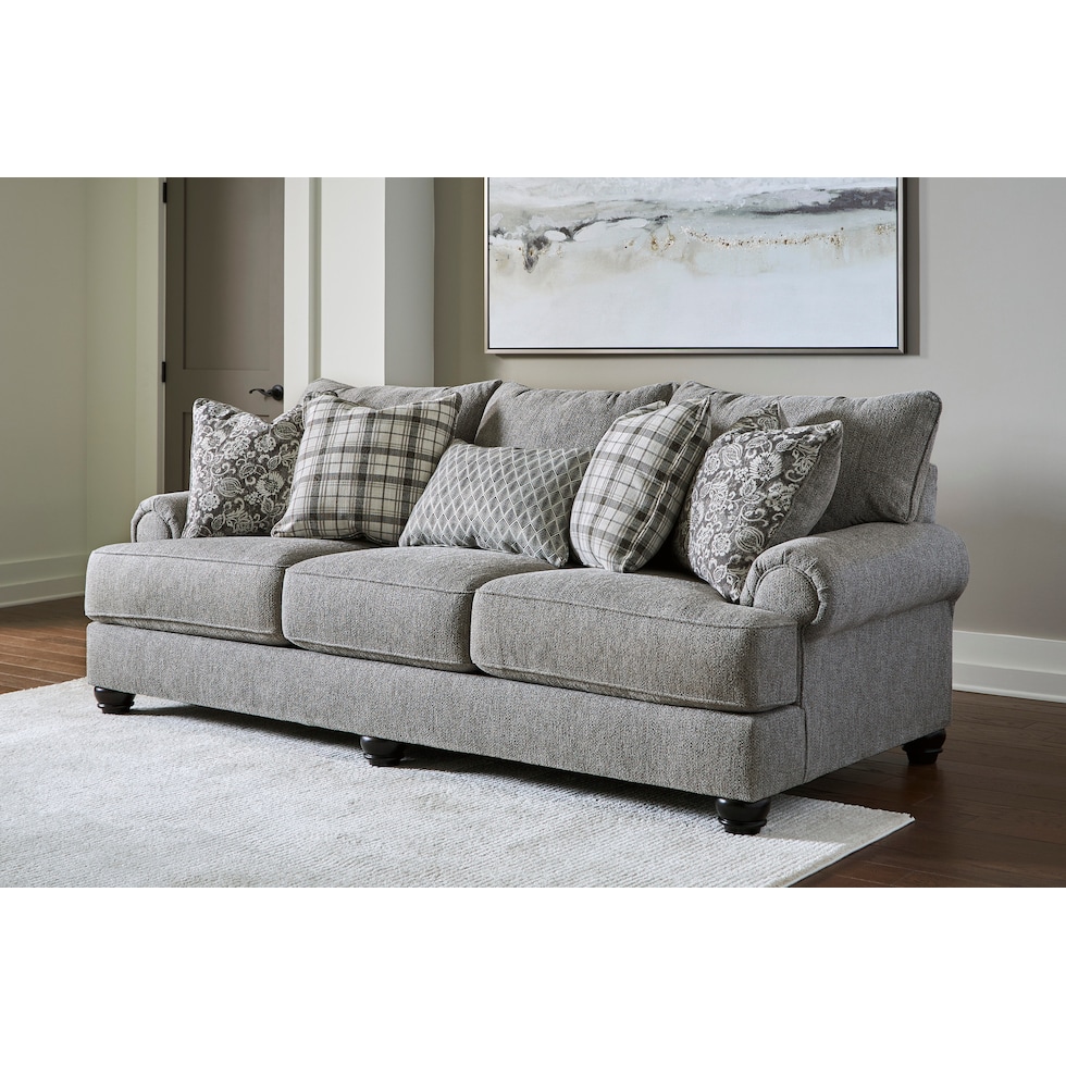 fall river gray sofa   