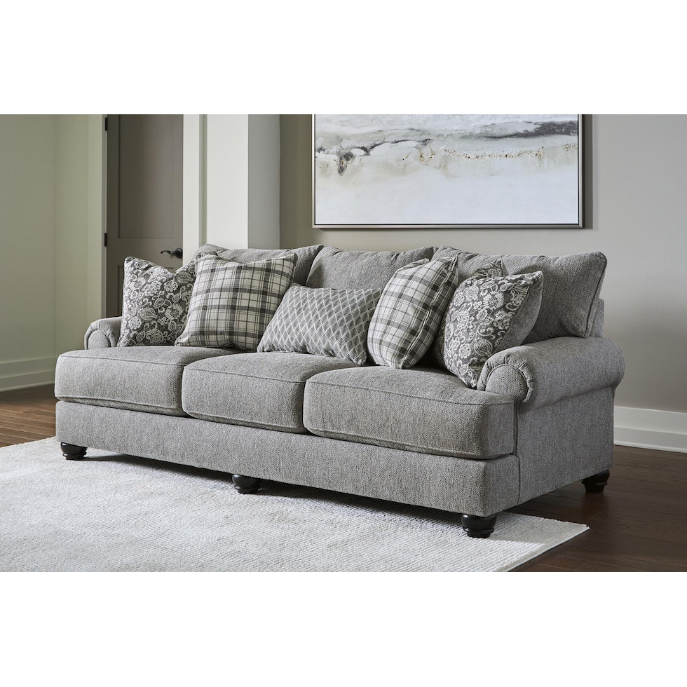 fall river gray sofa   