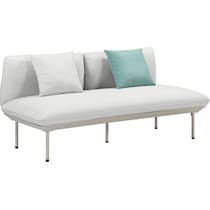 falmouth gray outdoor loveseat   