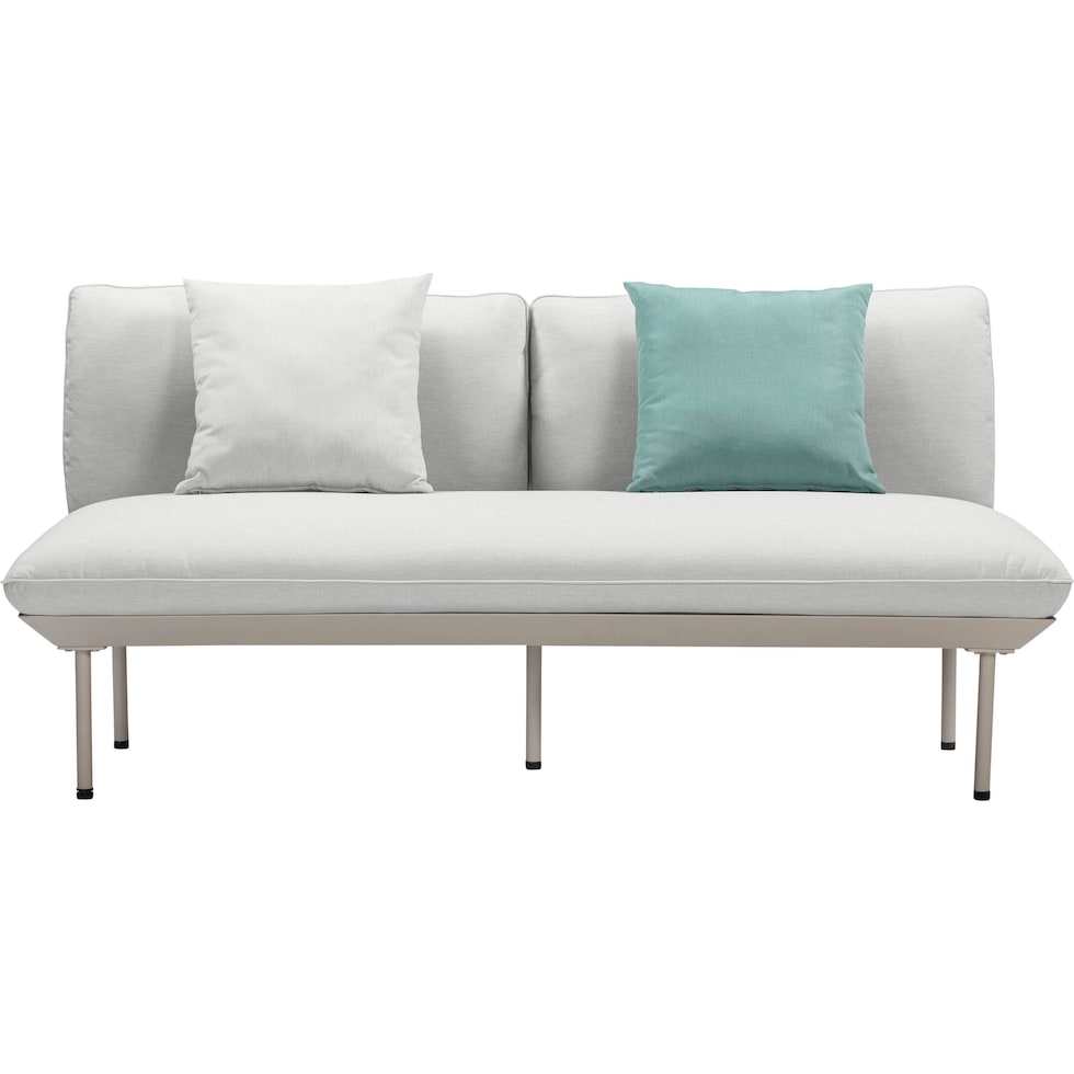 falmouth gray outdoor loveseat   