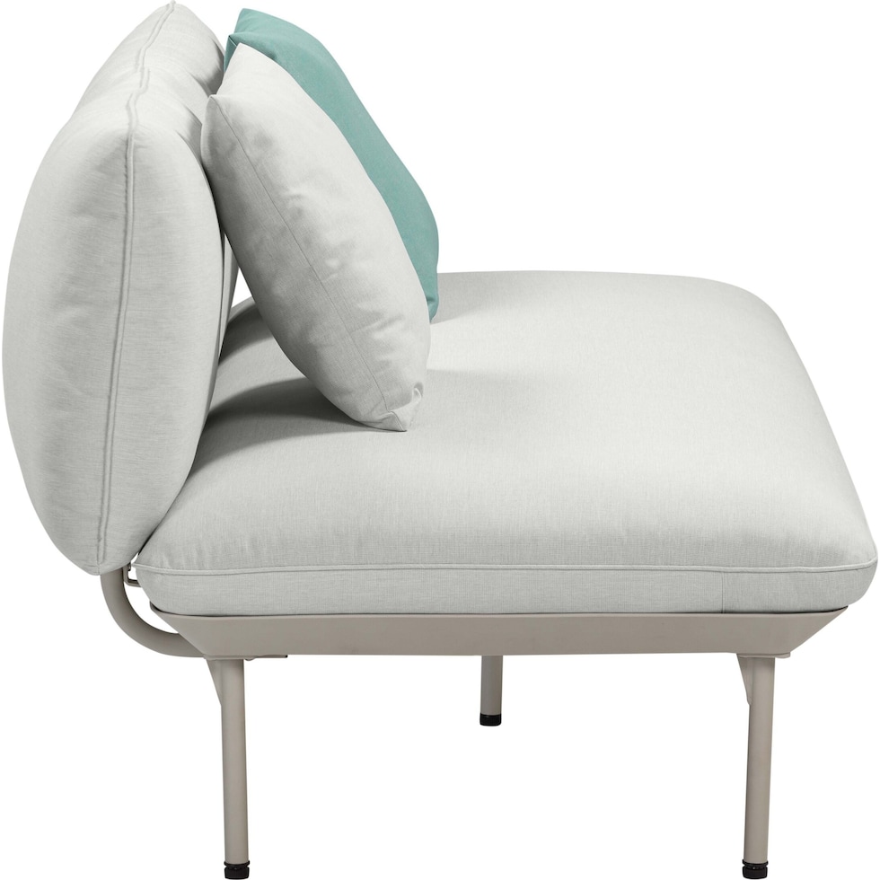 falmouth gray outdoor loveseat   