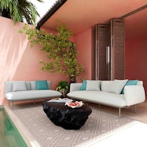 falmouth gray outdoor sofa   