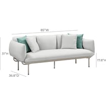 falmouth gray outdoor sofa   