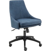 farley blue black office chair   