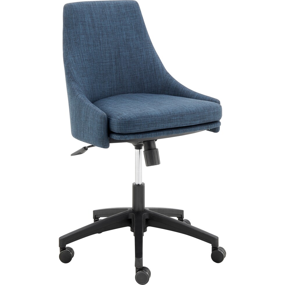 farley blue black office chair   