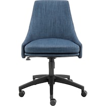 farley blue black office chair   