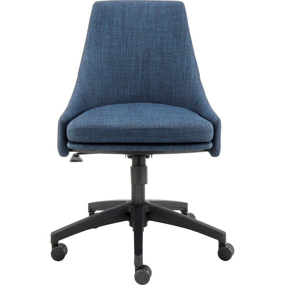 farley blue black office chair   