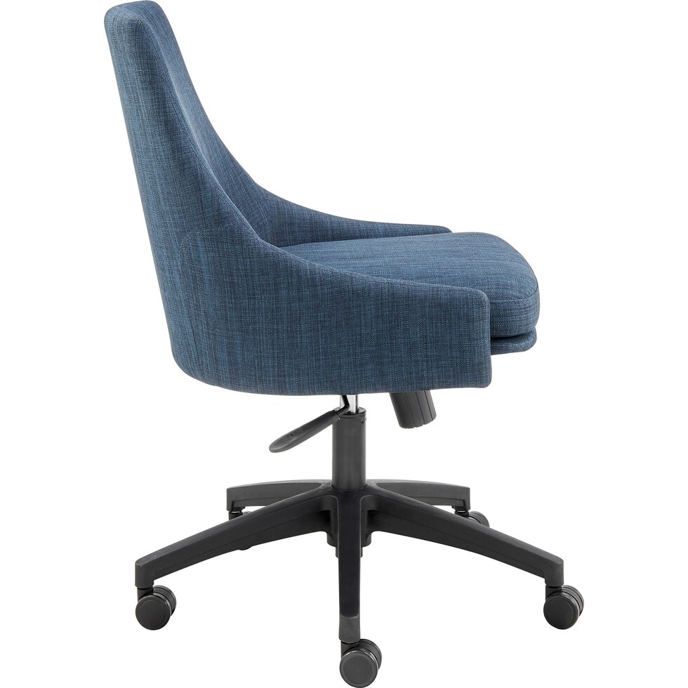 farley blue black office chair   