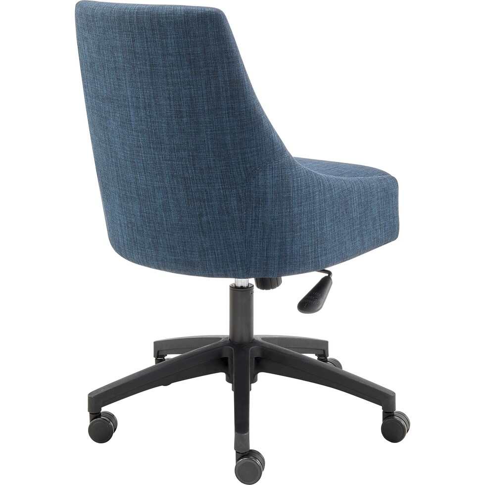 farley blue black office chair   