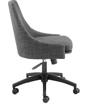 farley charcoal black office chair   
