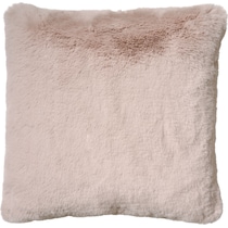 faux fur pink accent pillow   