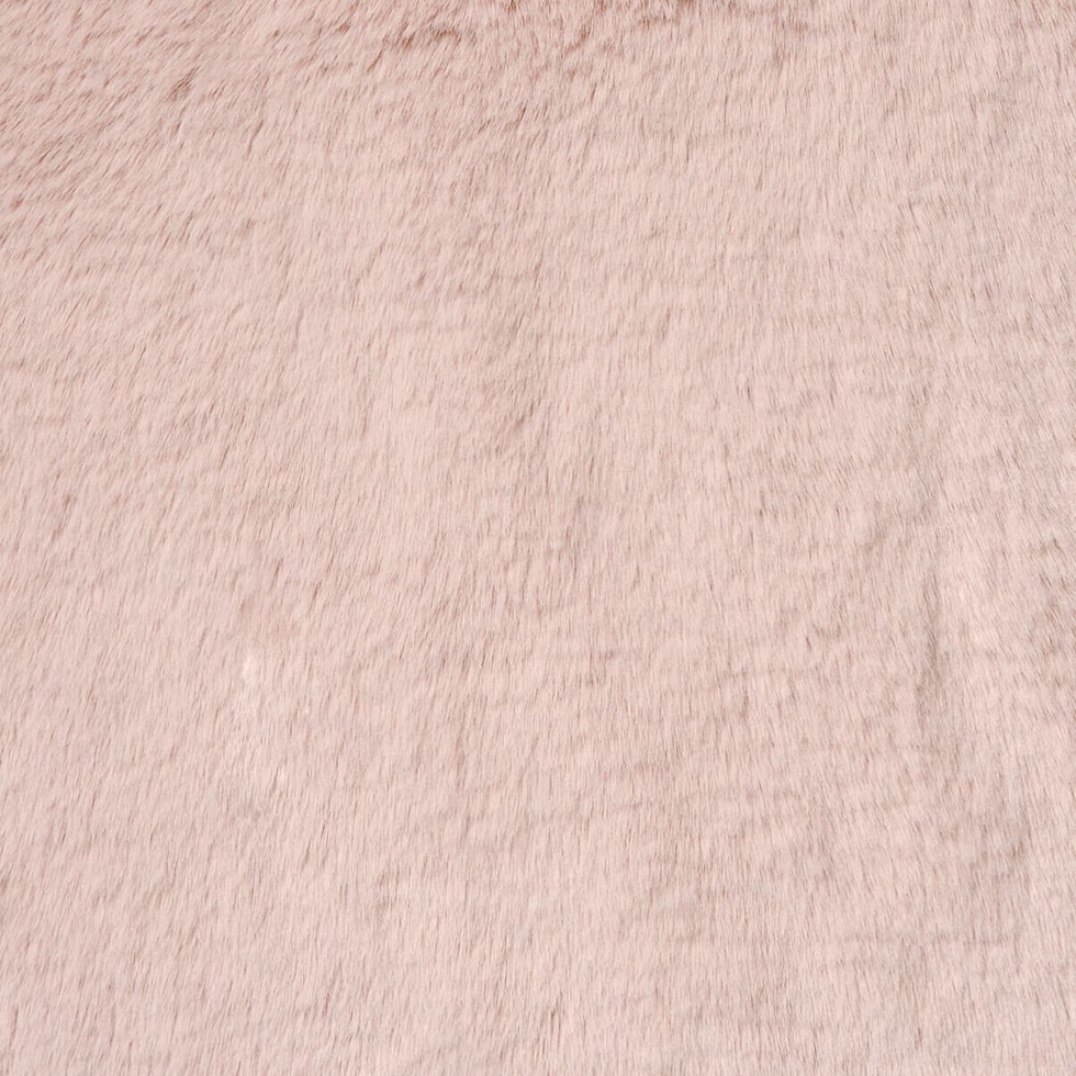 faux fur pink accent pillow   