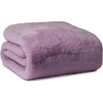 faux fur purple blanket   
