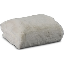 faux fur white blanket   