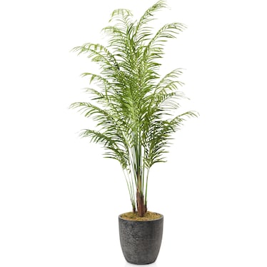 Faux 9' Areca Palm Plant with Summit Planter - Large