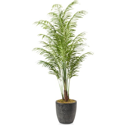 Faux 8' Areca Palm Plant with Summit Planter - Large