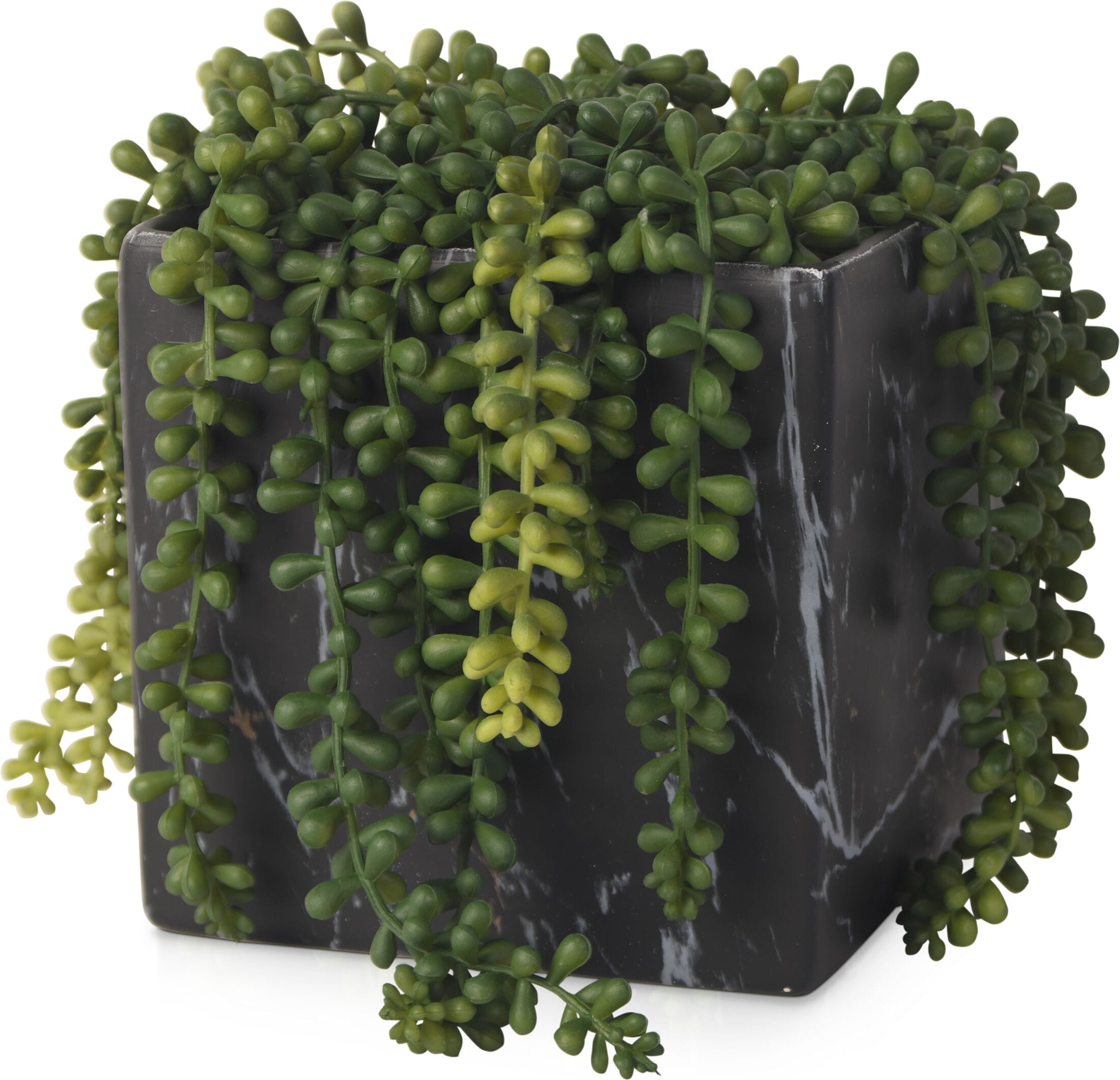 Faux Sedum Plant in Marble Planter American Signature Furniture