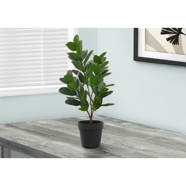 Faux 2' Garcinia Tree with Black Planter