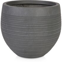 faux plant gray planter   