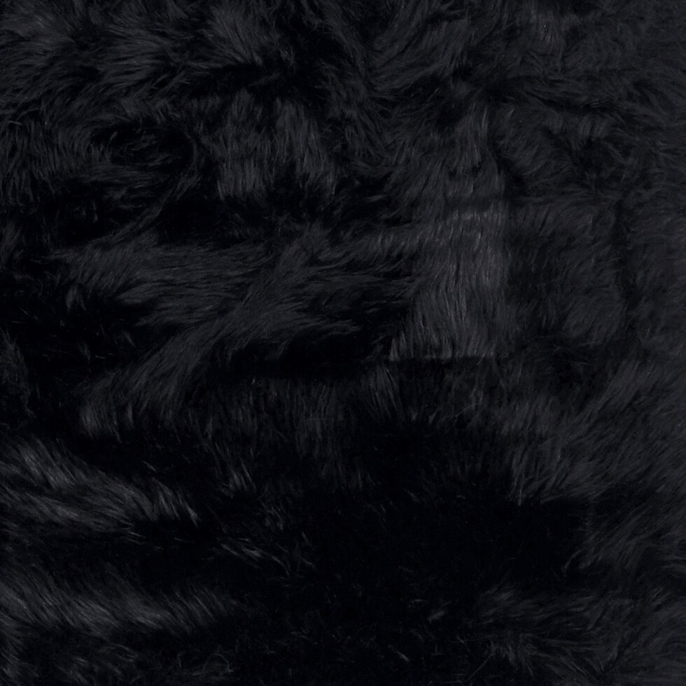 faux black area rug  x    